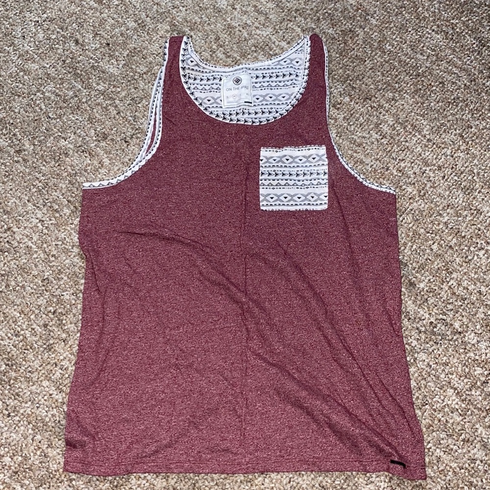 Maroon tank top